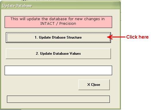 Update Database sturucture